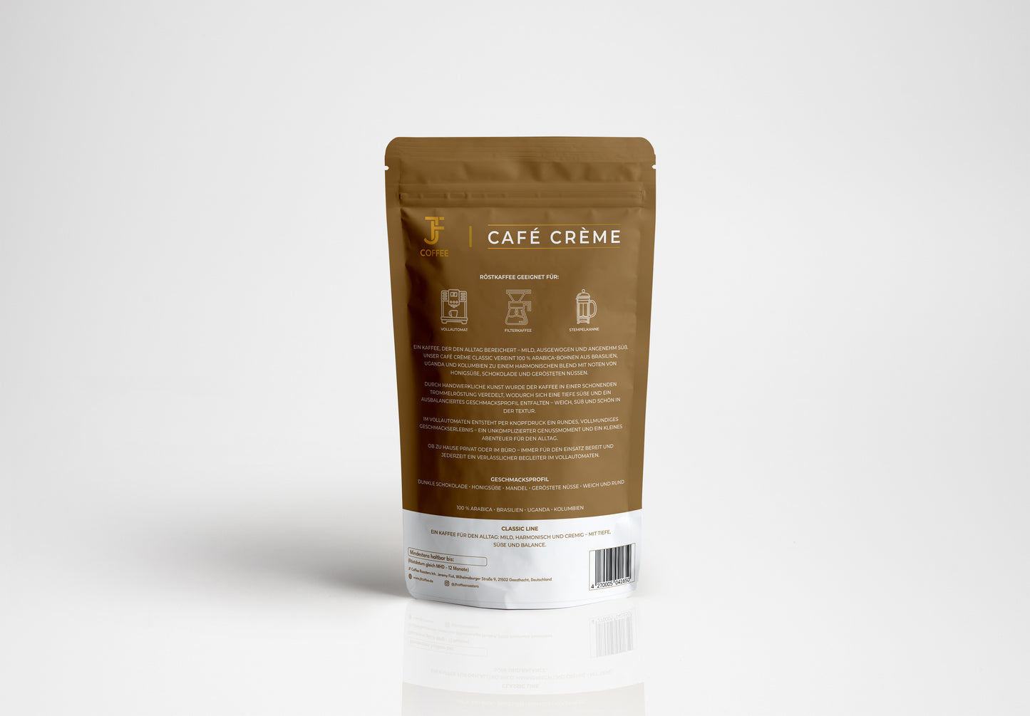 Cafe Creme Classic - 500g Ganze Bohne