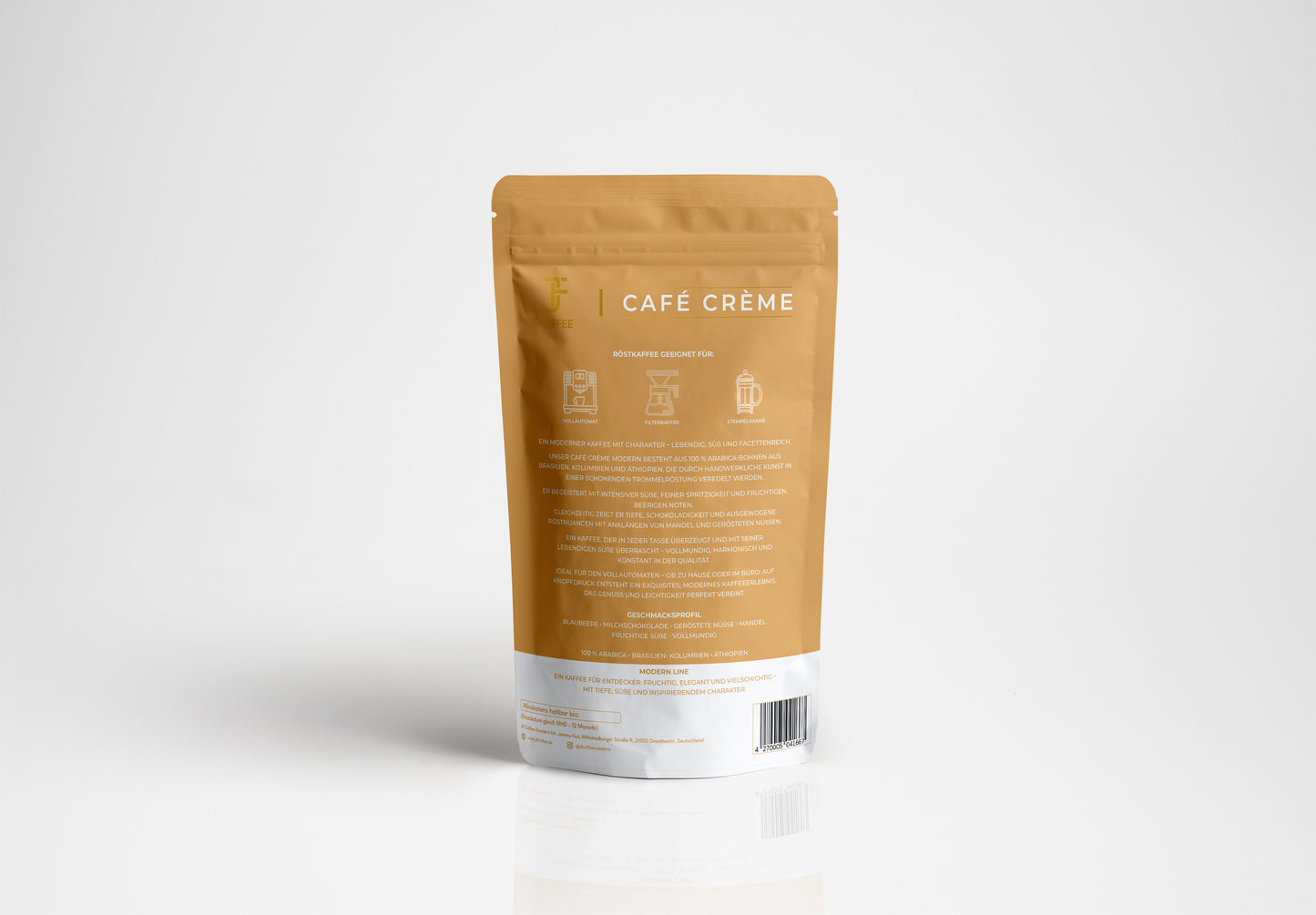 Cafe Creme Modern - 500g Ganzen Bohne